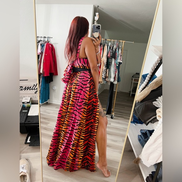 AMERICA & BEYOND TIGER MAXI DRESS NWT - Picture 6 of 9